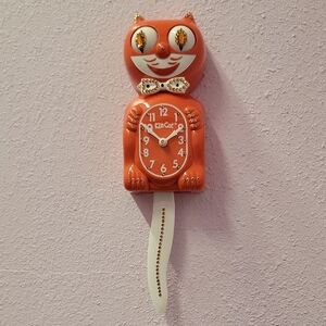 Jeweled Game Day Orange Kit-Cat Klock Super Rare